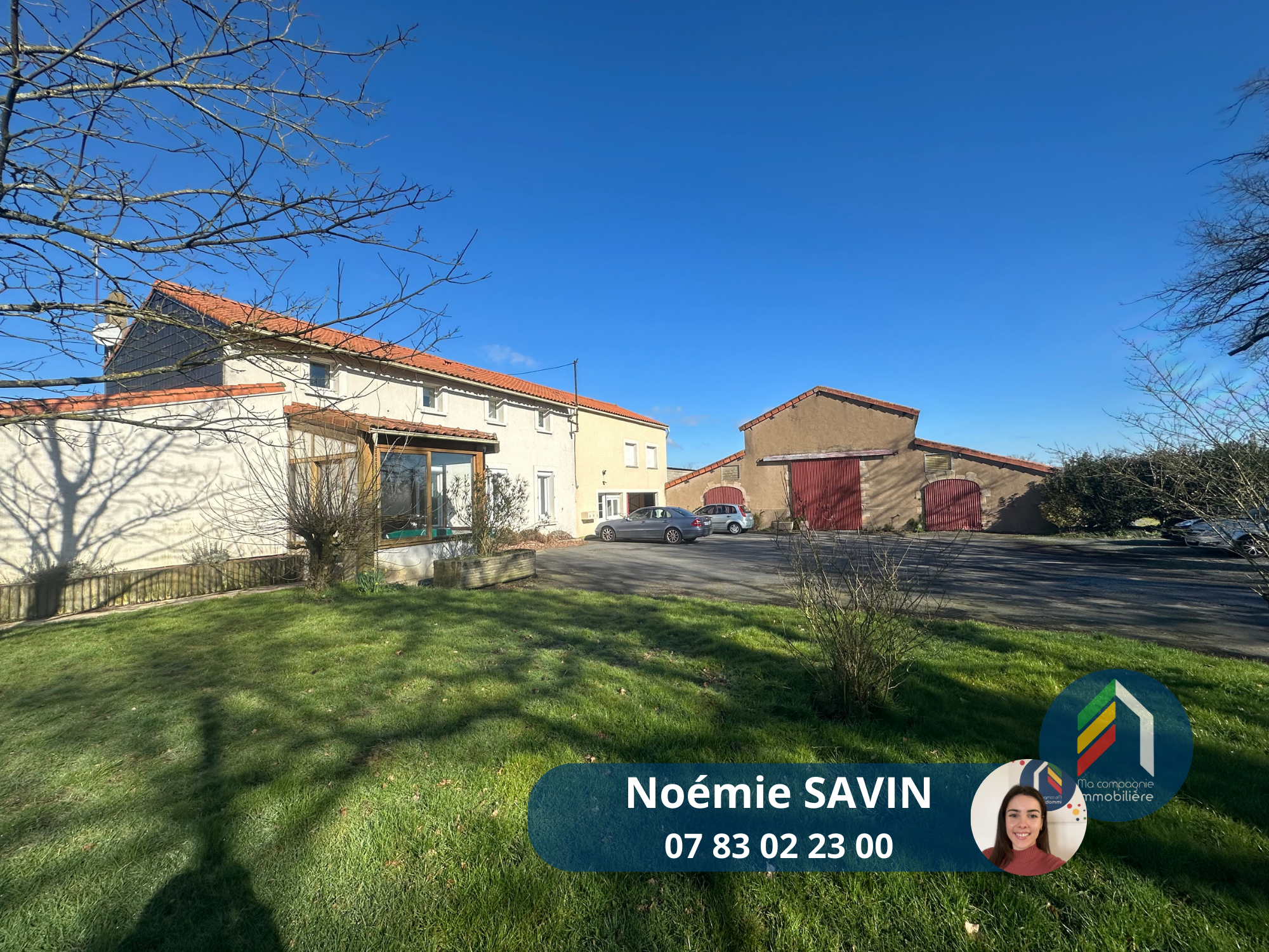 Propriété 5 pièces avec revenus locatifs, piscine et dépenda