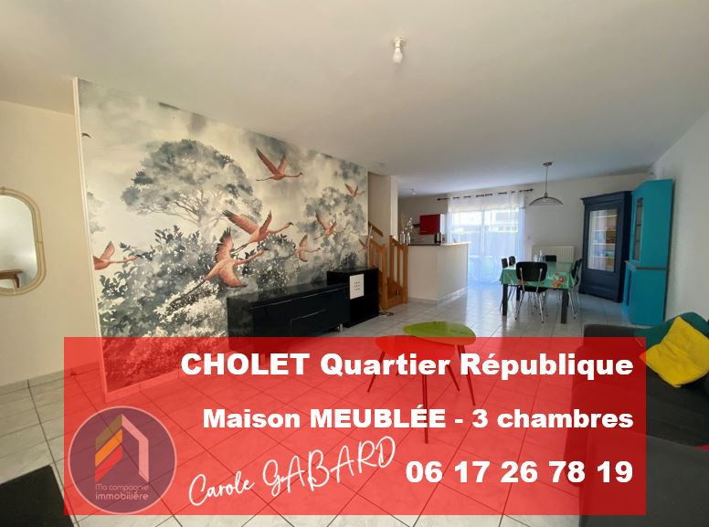 Maison MEUBLÉE 88m2 3 chambres - CHOLET quartier République