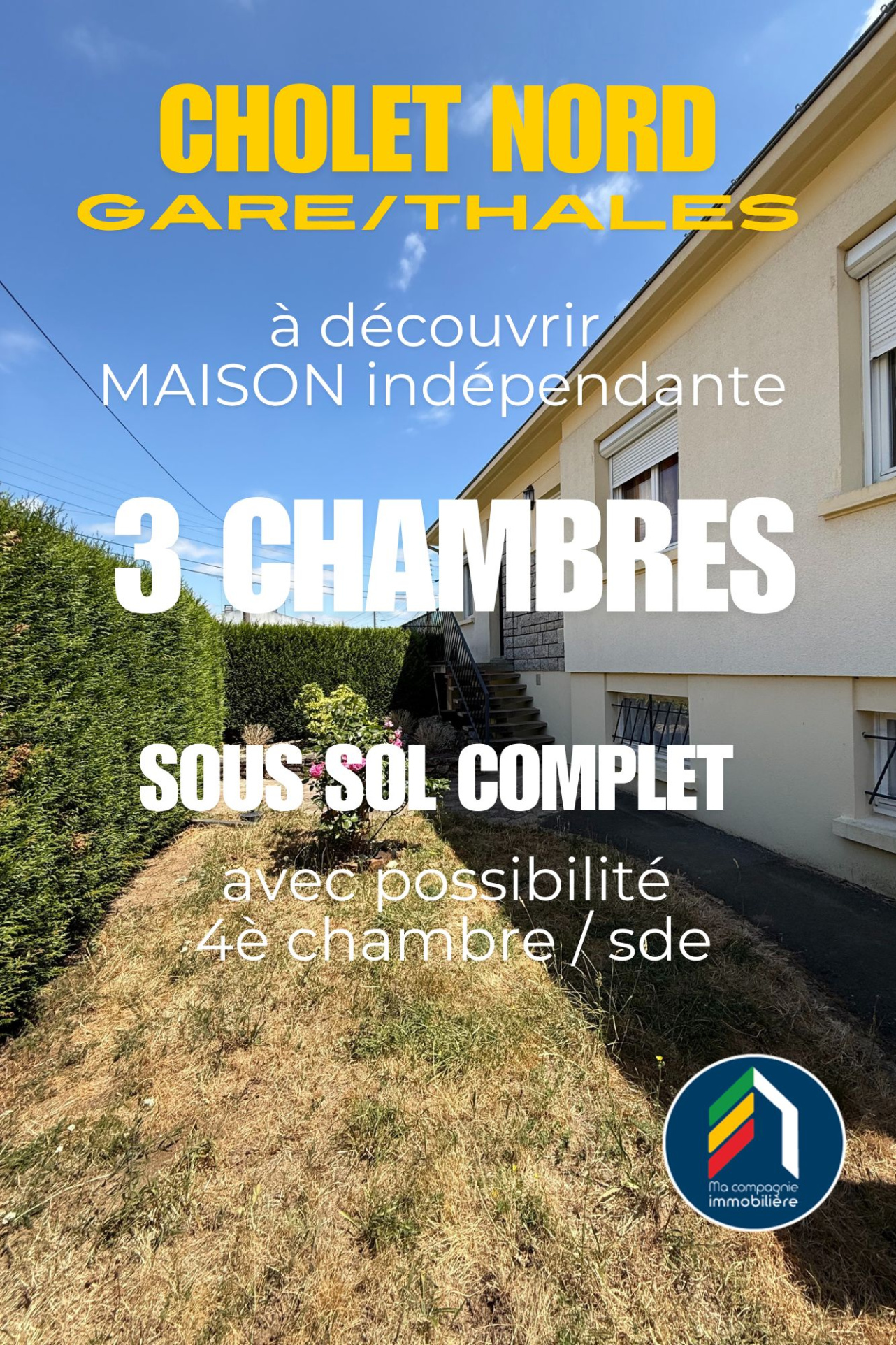 CHOLET NORD  Quartier Leclerc-Tuilerie - Maison 95m2