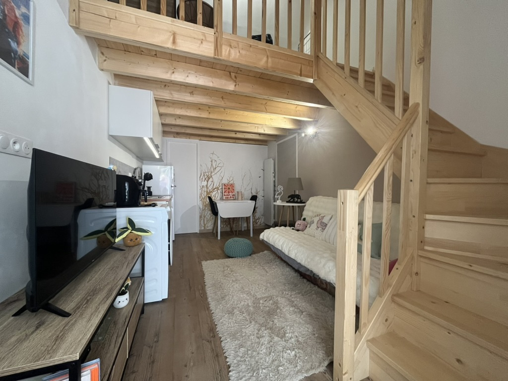 Studio avec mezzanine, terrasse et jardin à Mauléon
