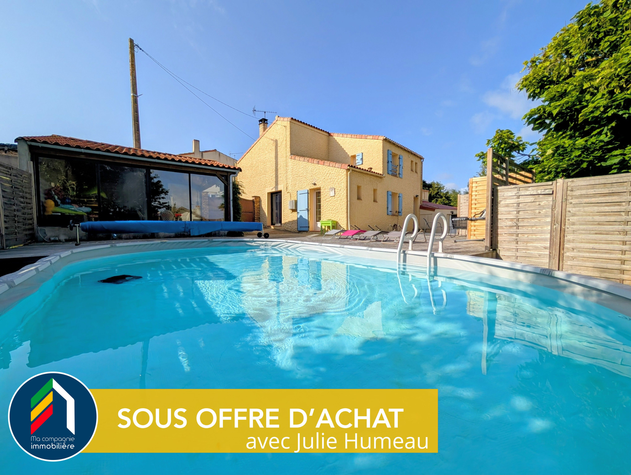 Maison familiale 4 chambres avec piscine