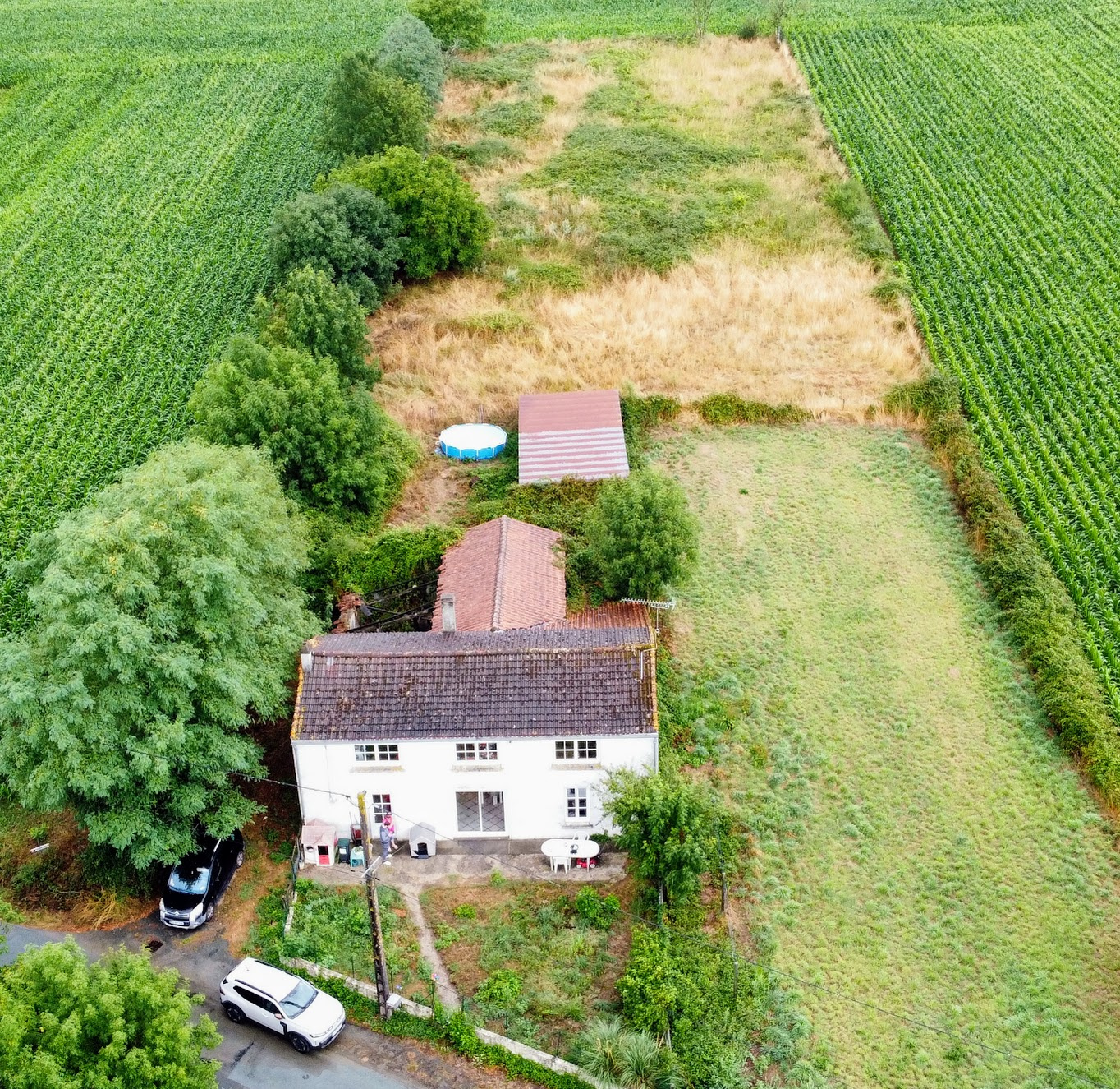 Maison à potentiel avec dépendance et grand terrain